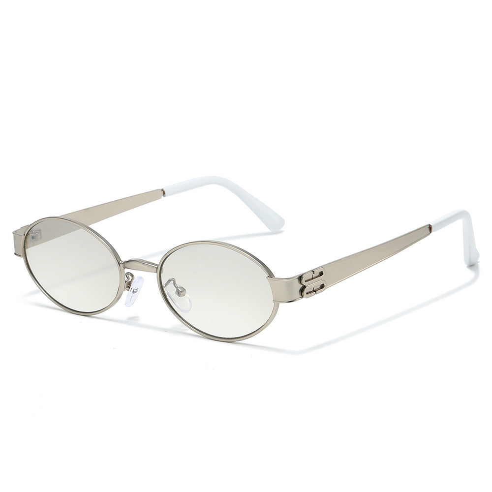 Vintage-inspirierte ovale Sonnenbrille Brehn