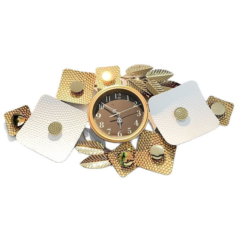 Zeitgenössische florale Wanduhr Skulptur Brehn