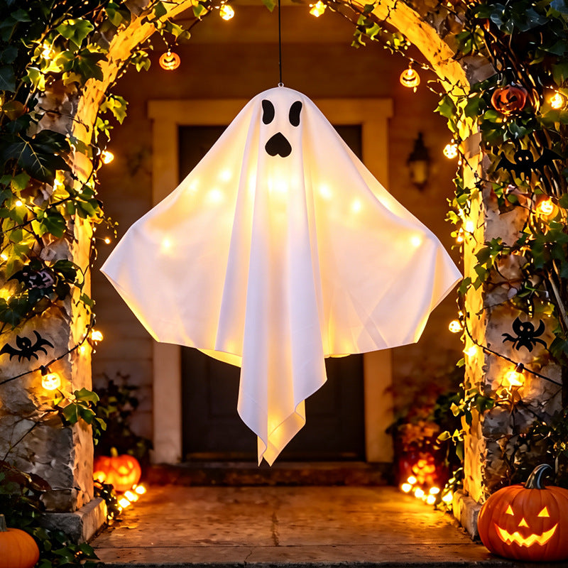 Dekorative Halloween Geistfigur mit LED-Beleuchtung