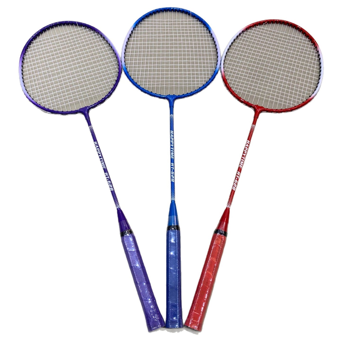 Badminton Schläger-Set mit Mehrfarbigen Rackets und Schutzhülle Brehn