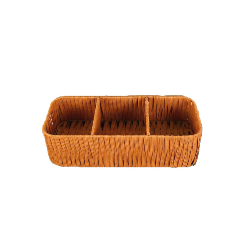 Multi-Compartment Geflochtener Aufbewahrungstablett Brehn