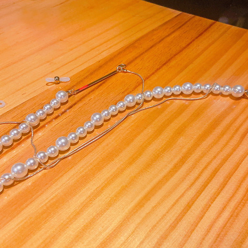 Elegante Perlen-Brillenhalterkette Brehn