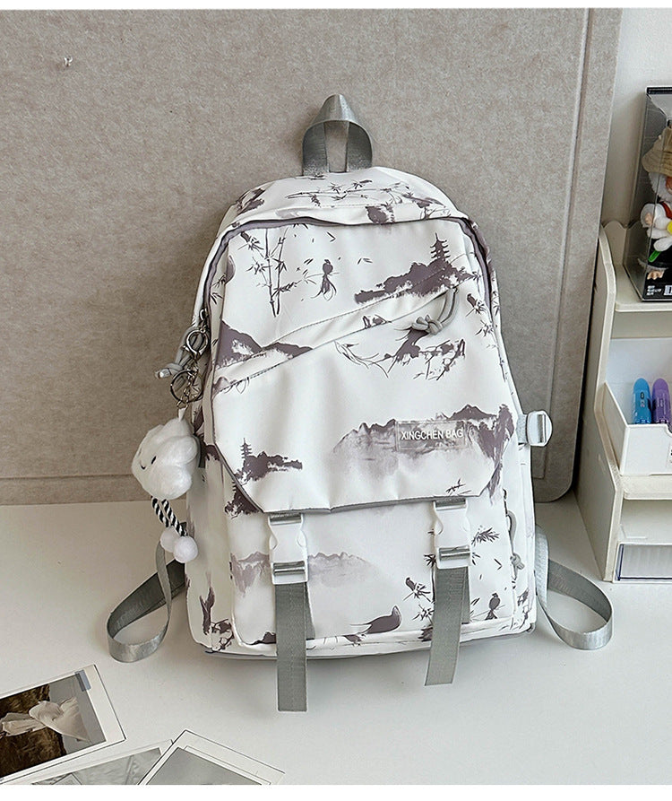 Künstlerischer Landschaftsdruck Schul-Rucksack