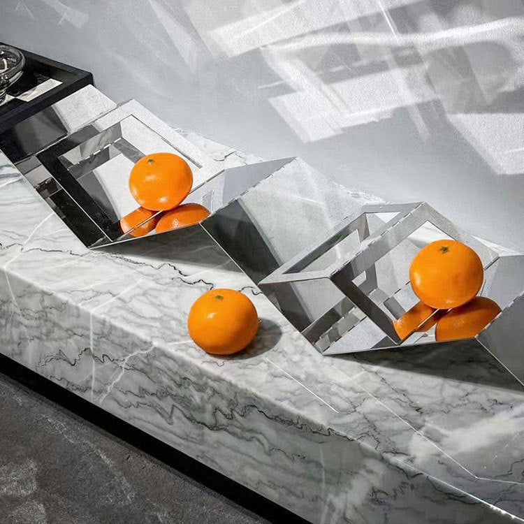 Moderne geometrische dekorative Obstschale