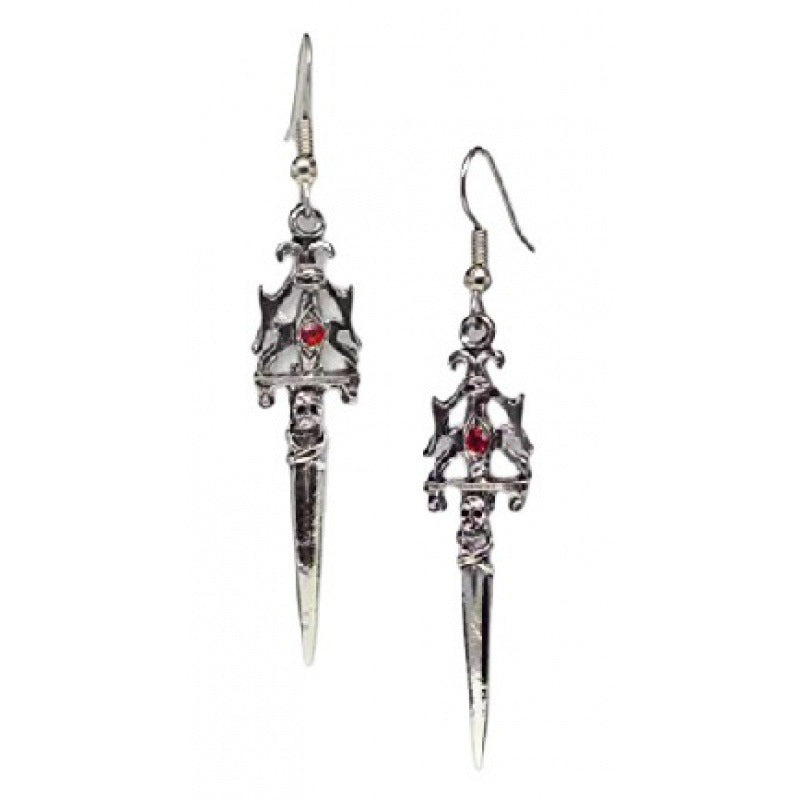 Gothic Statet Skull Ohrringe Brehn