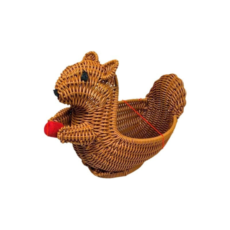 Verspielt Eichhörnchen Dekorative Korb Brehn
