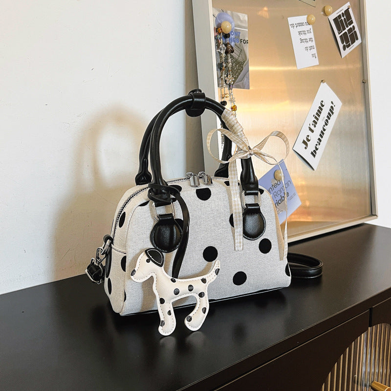 Verspielte Polka-Dot-Mini-Handtasche Brehn