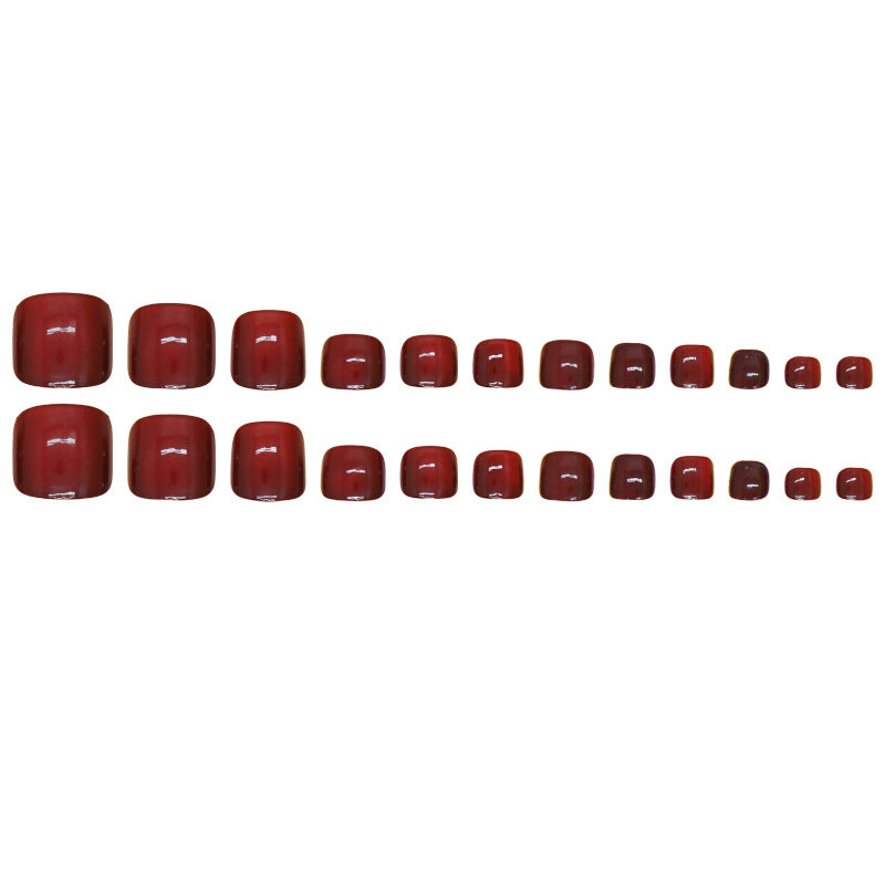 Premium Gel Finish Press-On Zehennagel Set Brehn