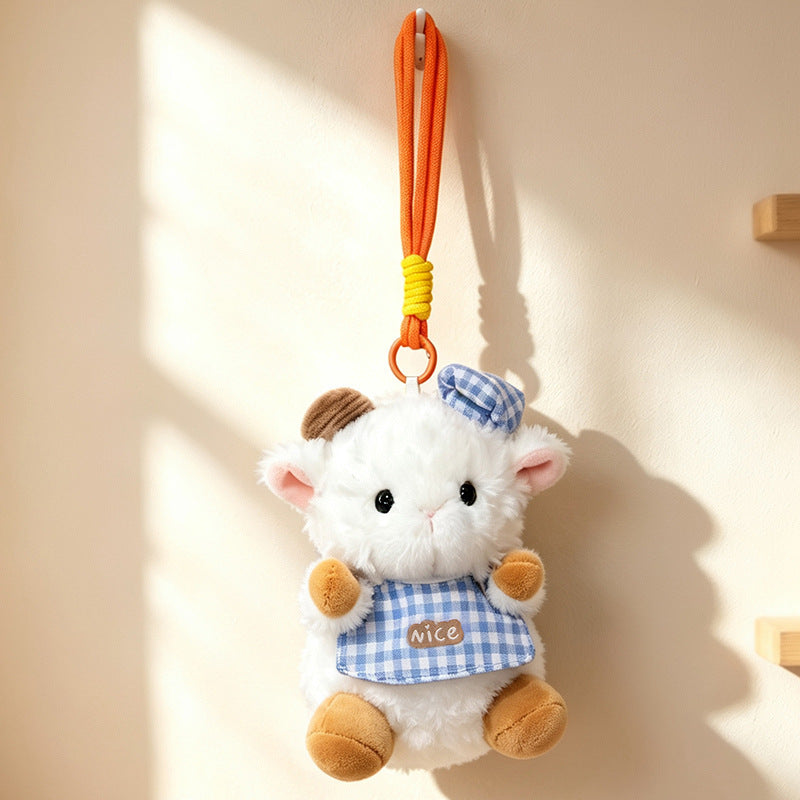 Plüsch Ram Doll Bag Charm Anhänger Schlüsselanhänger mit Kleid und Schlaufe Brehn