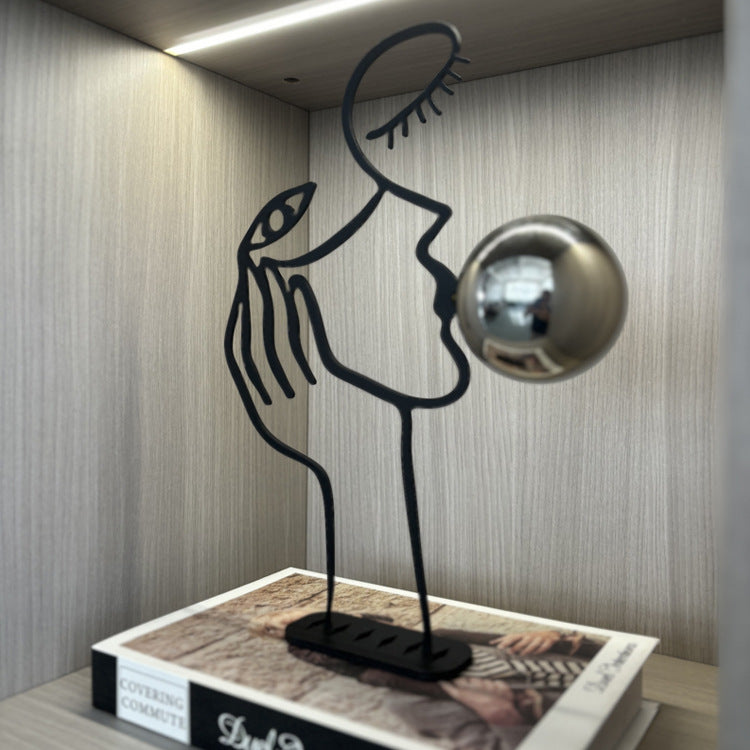 Künstlerische Metallwand Skulptur