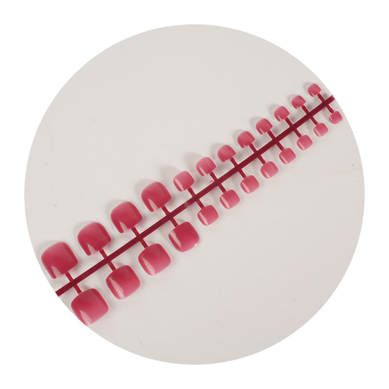 Kurzes quadratisches Press-On-Nagelset Brehn