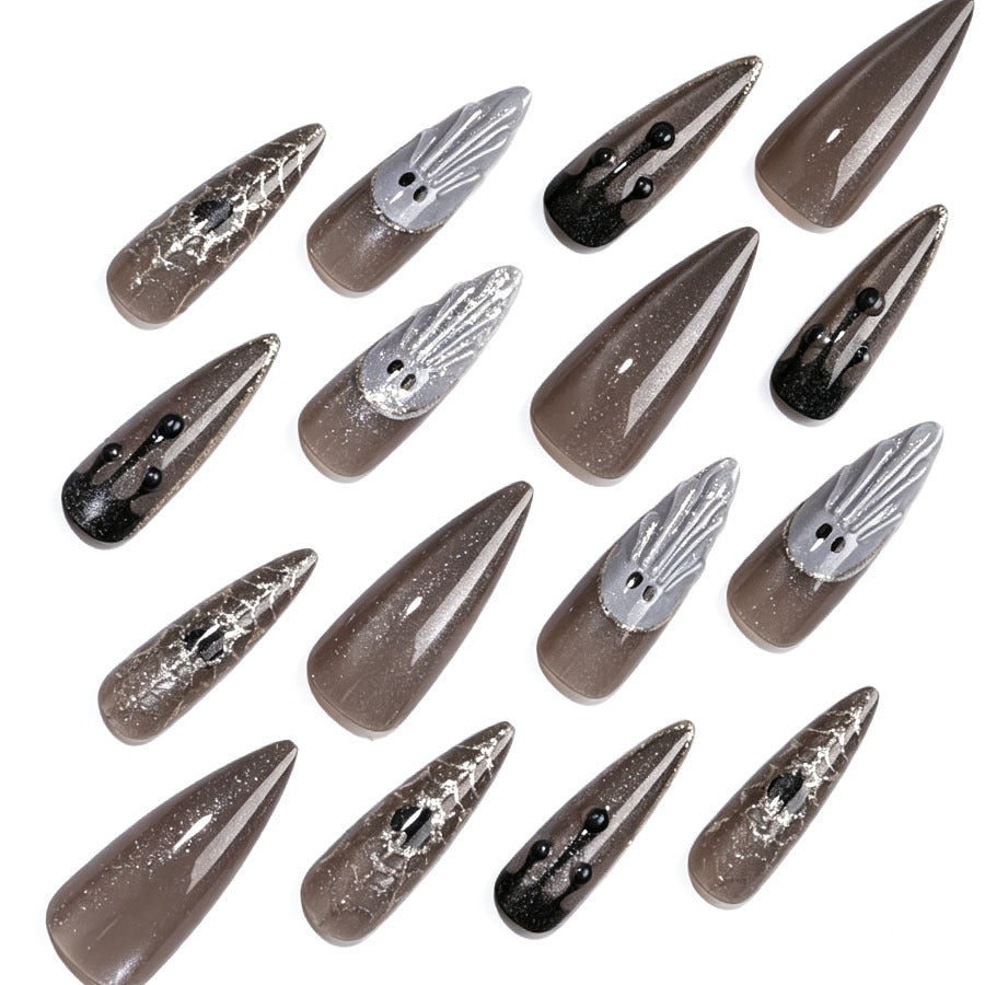 Künstlerisches Stiletto-Nagelkunst-Set Brehn