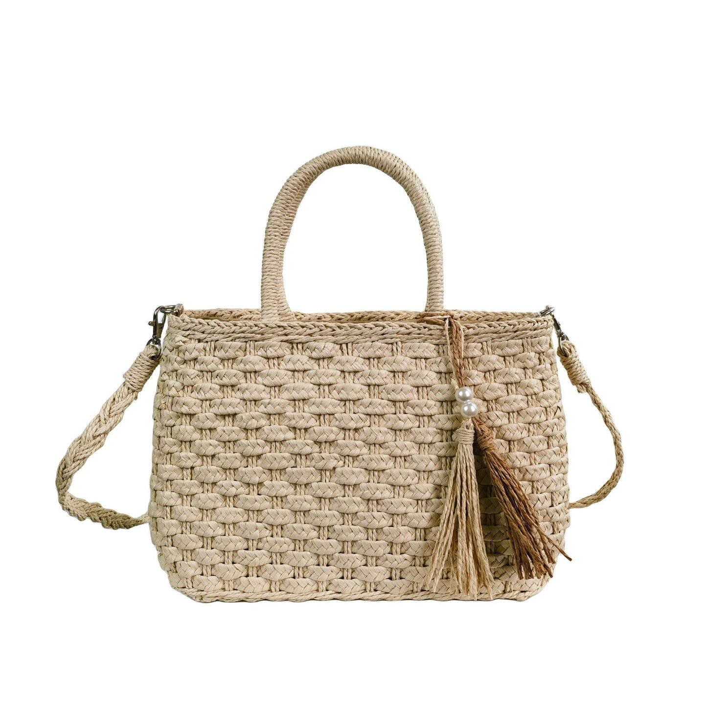 Woven Handtasche mit Kordelzug Brehn
