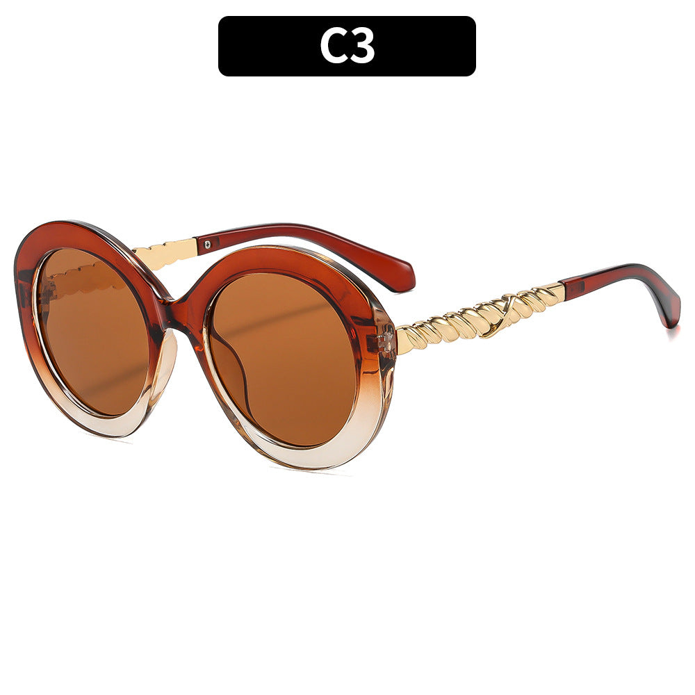 Statement Circle Frame Sonnenbrillen