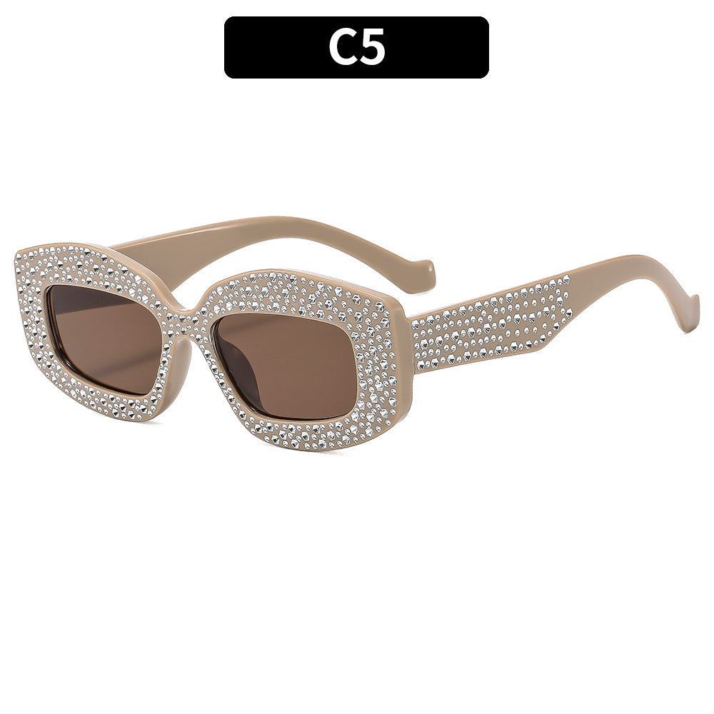Dekorative Sonnenbrille mit Strass-Akzenten