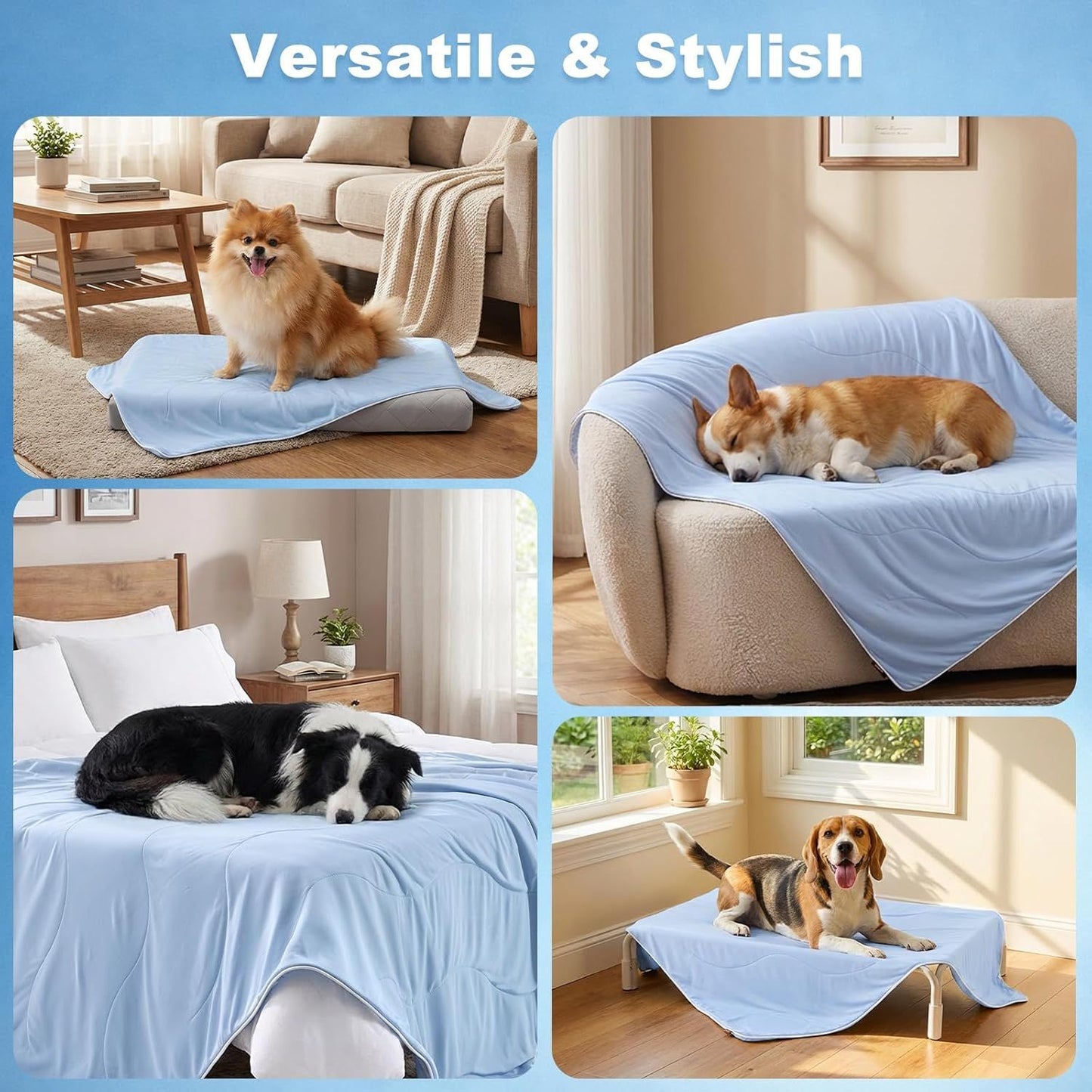 Verstellbare Hundematte Decke