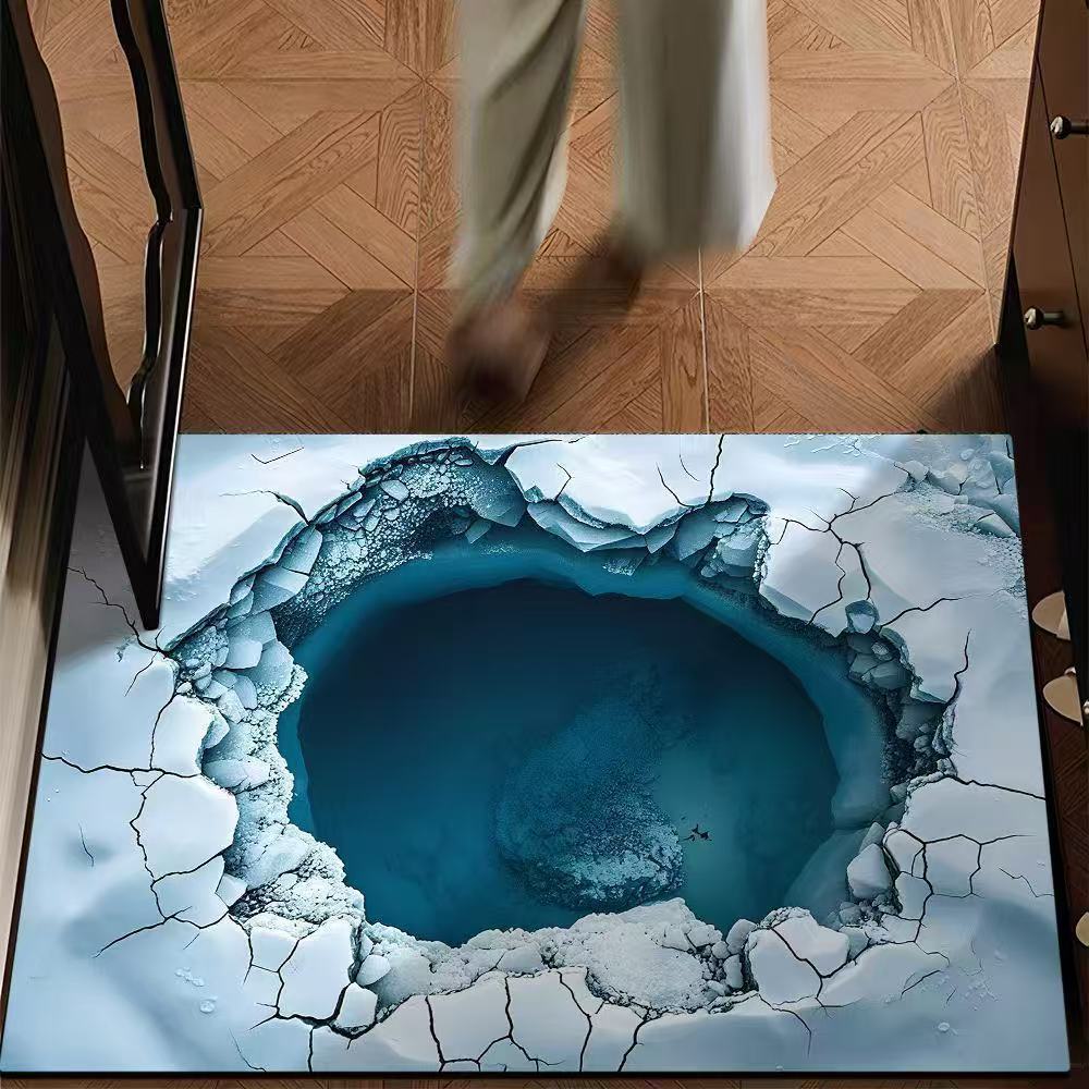 Künstlerischer 3D-Optische Illusion Teppich