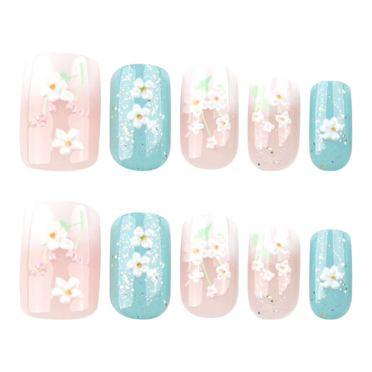 Kunstvolle Nageldesigns mit floralen Akzenten Brehn