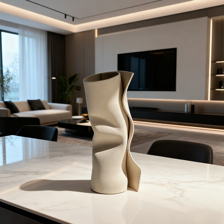 Skulpturaler Twist Dekorative Vase