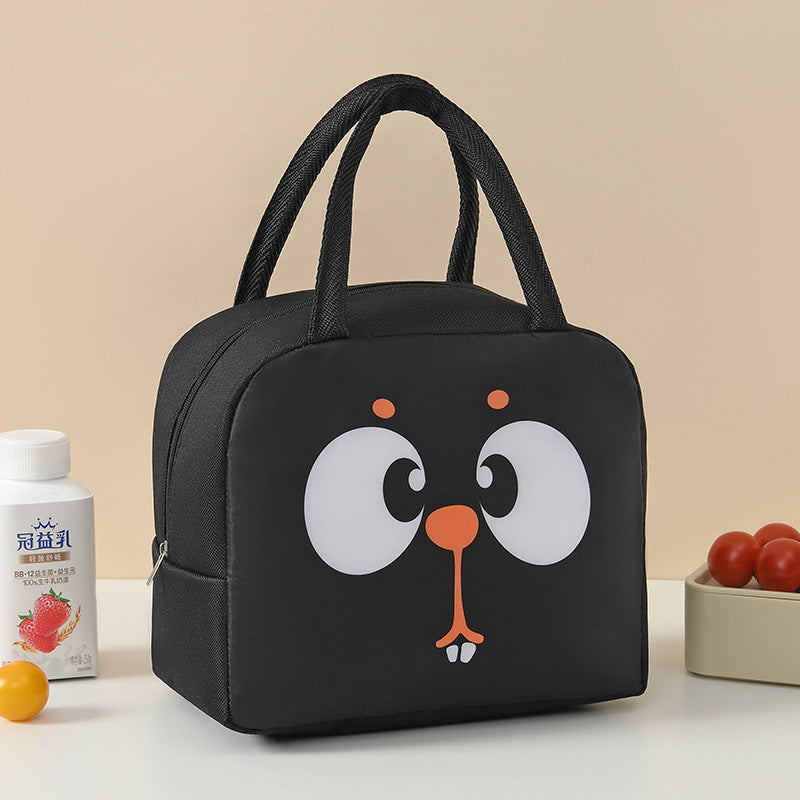 Süße tierische isolierte Lunch-Tasche Brehn