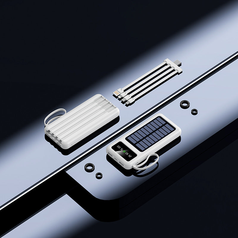 Solar Powerbank mit Hochleistungs-Ladetechnologie und Digitaler Ladestandsanzeige Brehn