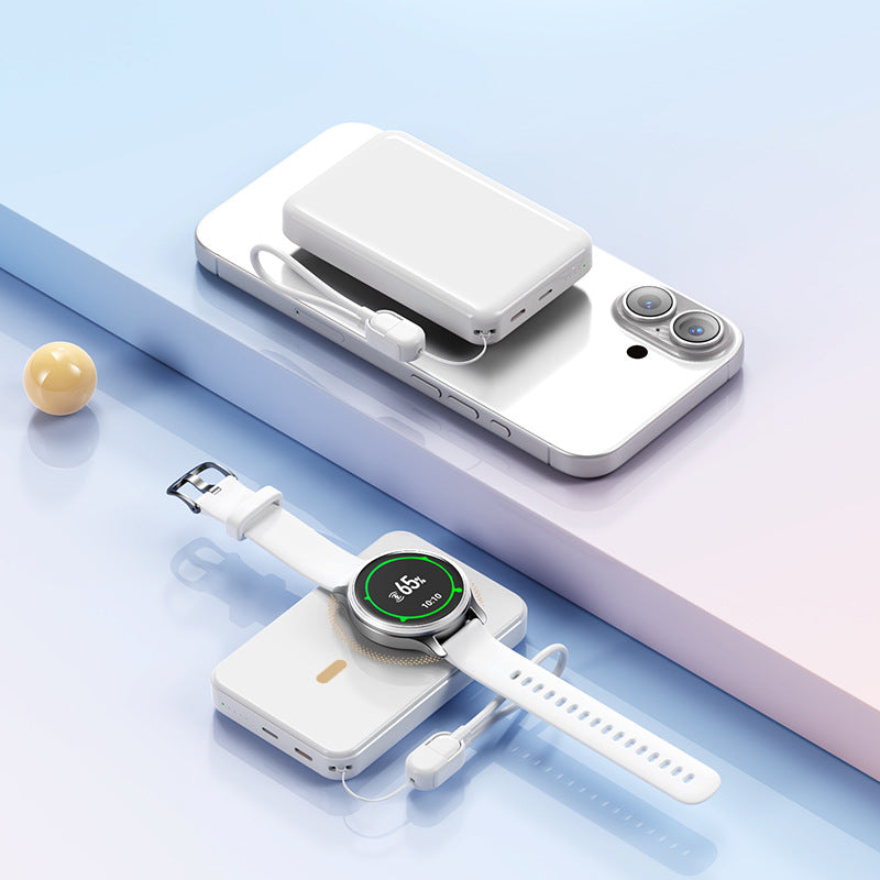 Kompakte Powerbank mit Integrierter Induktionsladefunktion Brehn