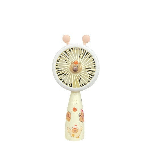 Unisex Tragbarer Handventilator mit LED-Beleuchtung und Tiermotiv Brehn