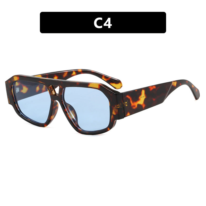 Damen Sonnenbrille mit auffälligem Octagon-Design und UV-Schutz Brehn