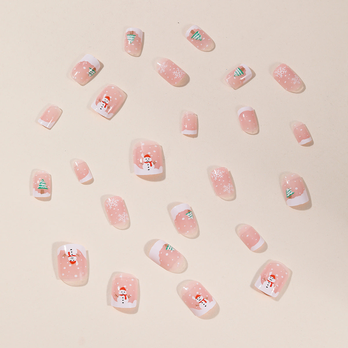 Festliche holiday-themed Nagelkunst Brehn