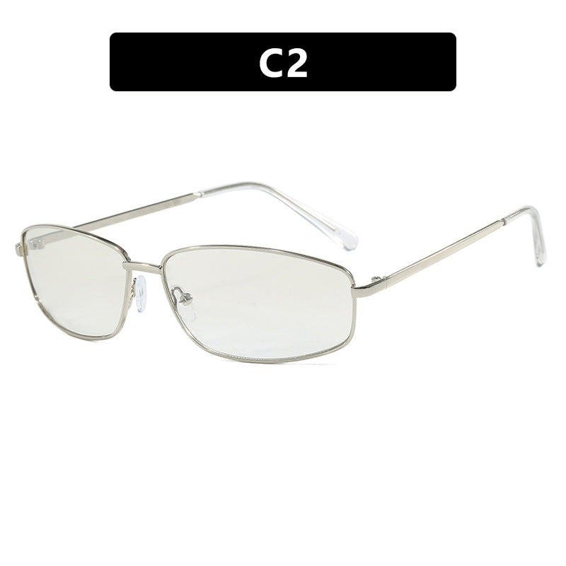 Damen sportliche Sonnenbrille mit modischem Metallschutz Brehn