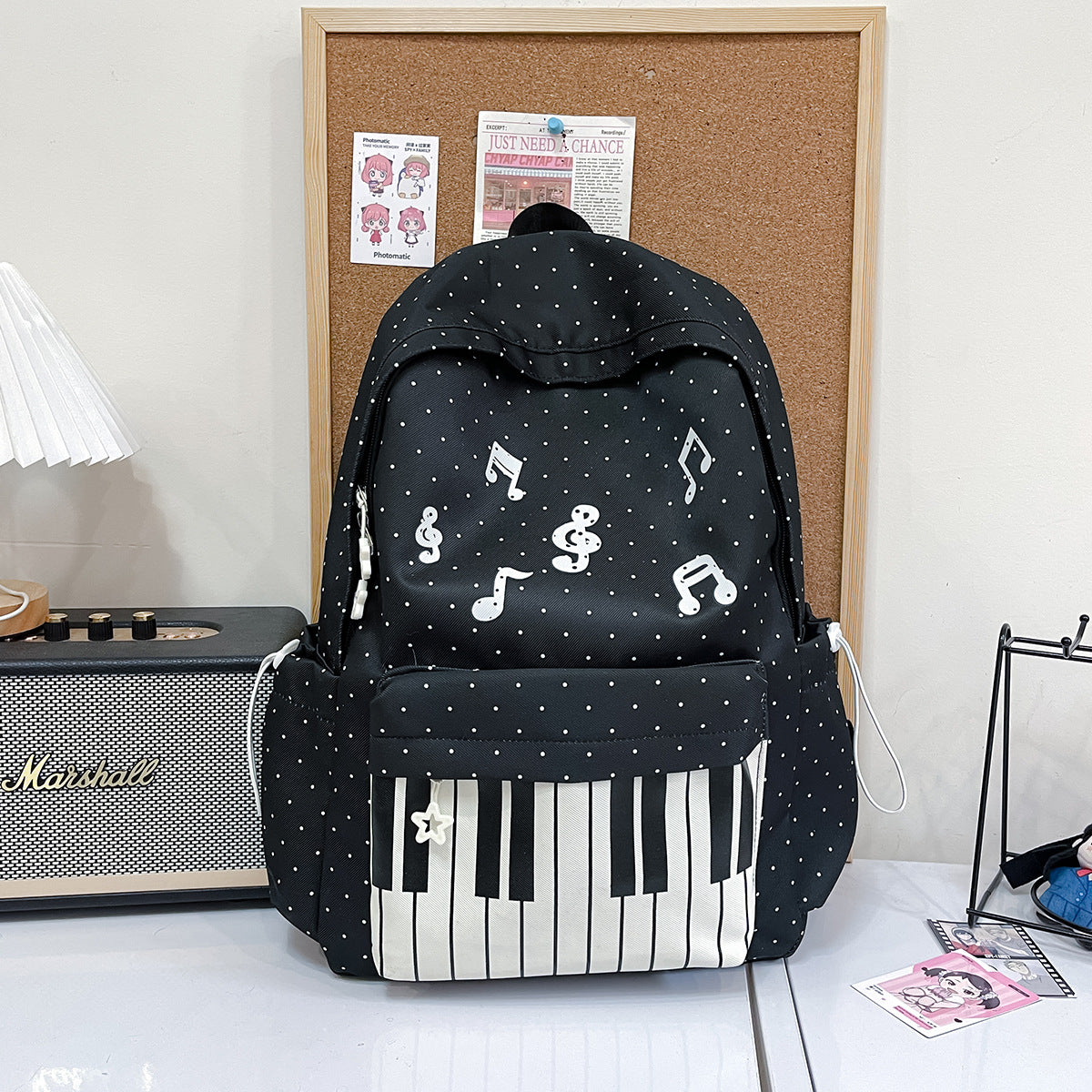 Musikalisches Thema Laptop Schulrucksack
