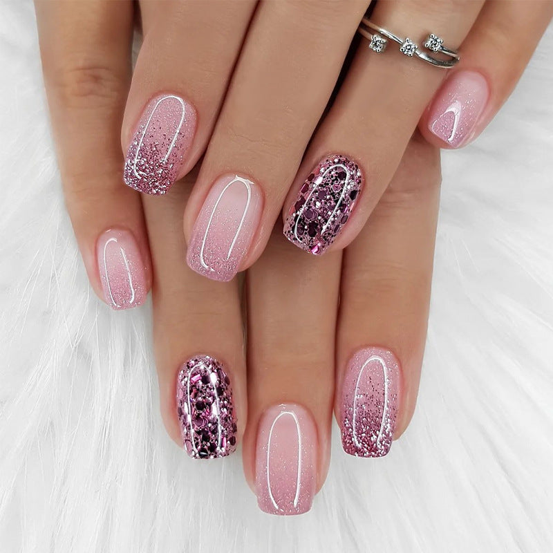 Premium Glitter Ombre Press-On Nägel Brehn
