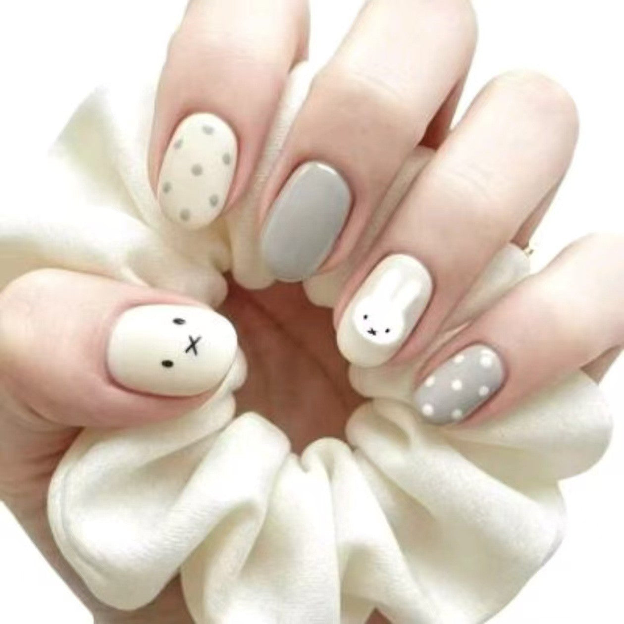 Verspieltes Kaninchen-Themen-Nagelkunst-Set Brehn