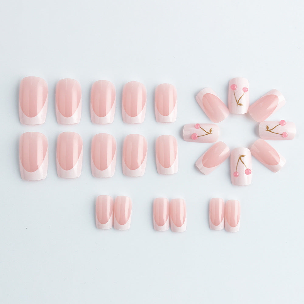 Elegante Kirschblüten-Gel-Nagelkunst Brehn