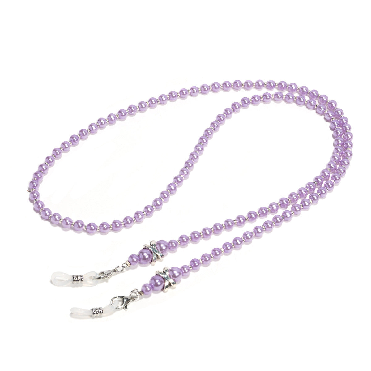 Elegante Perlenbesetzte Brillekette Brehn