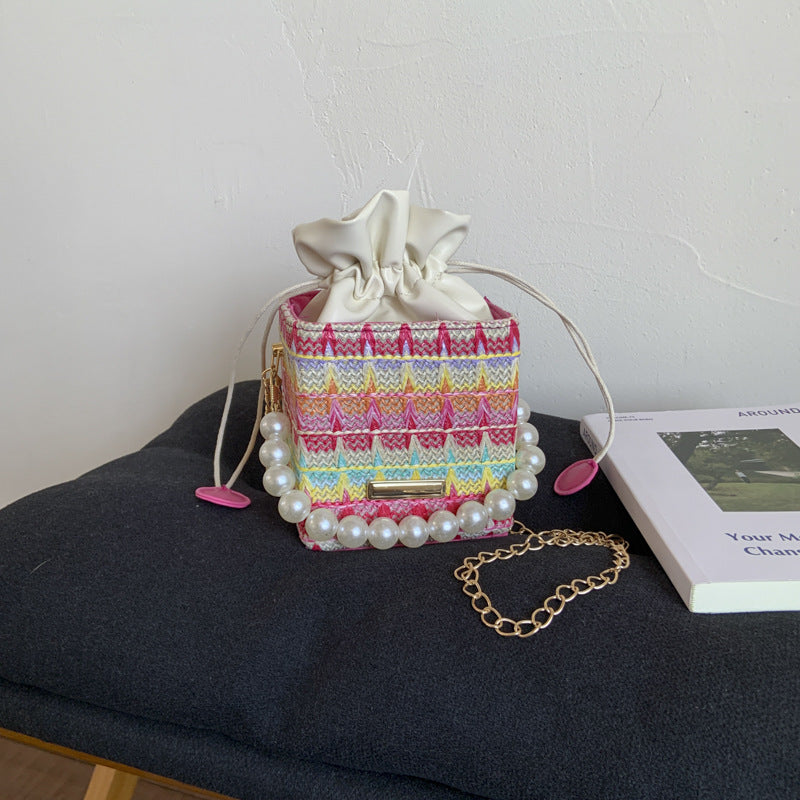 Charmante Mini Kordelzug Schultertasche Brehn