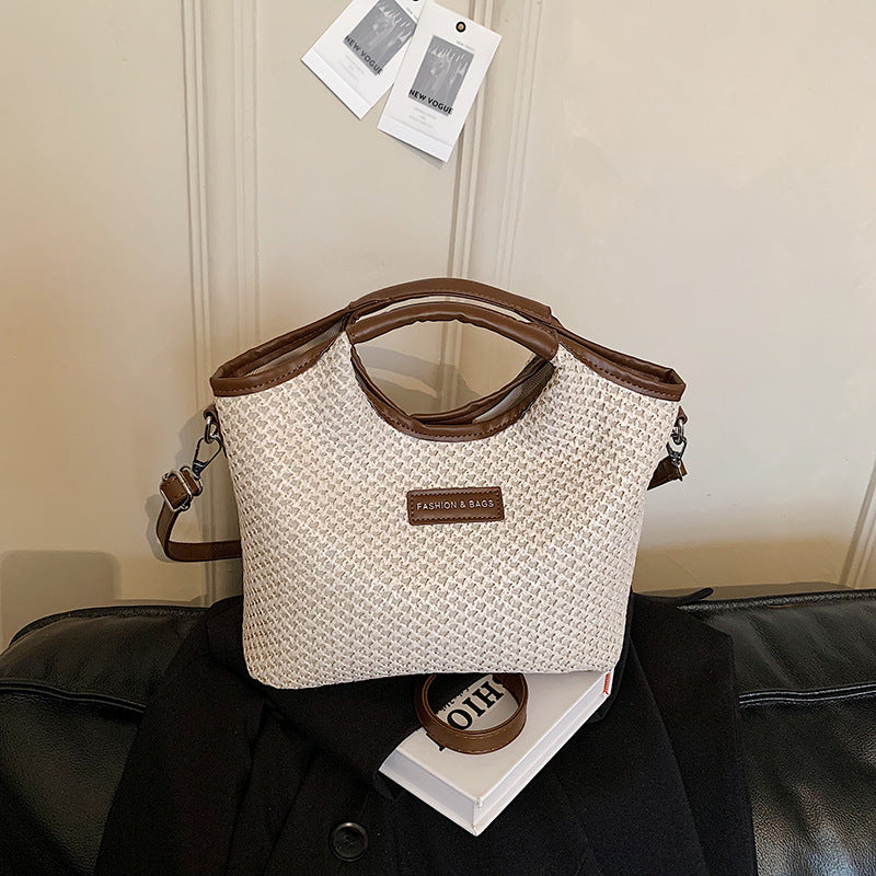 Stylishe gewebte Handtasche