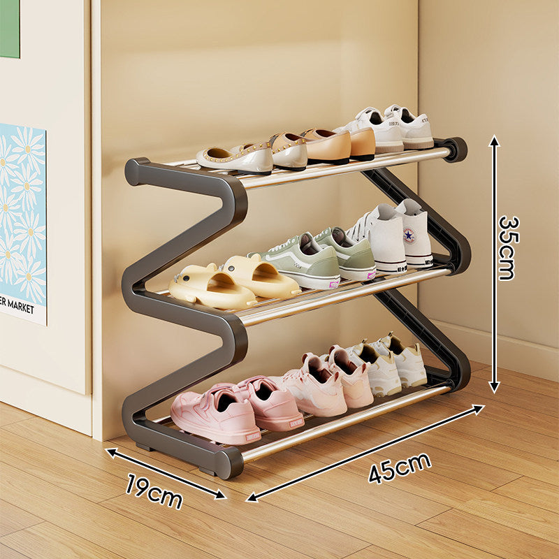 Kompakte Zigzag Multi-Ebenen Vertikale Schuhregal