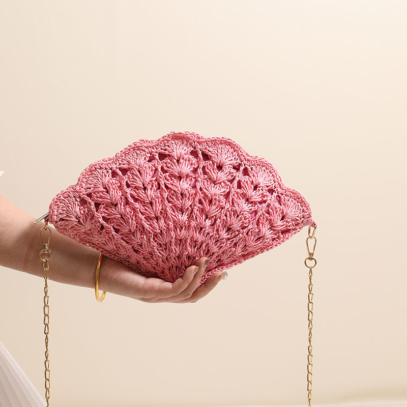 Elegante Clutch-Tasche Im Muscheldesign Brehn