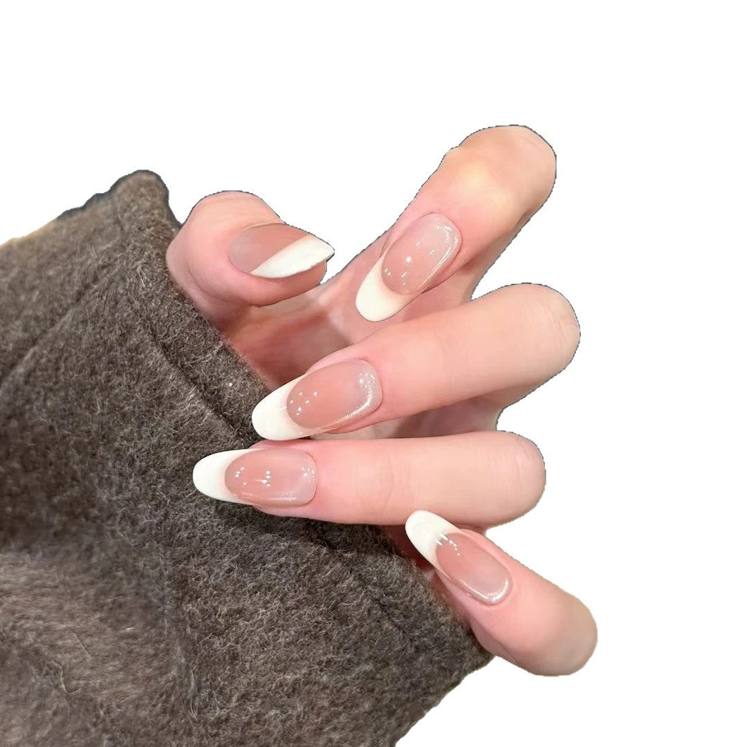 Ombre Französische Tip Press-On Nägel Brehn