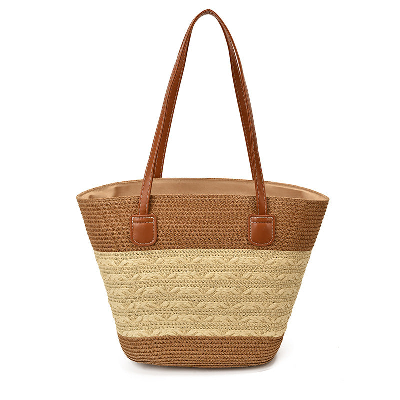 Gewebte Strohtasche Strandtasche