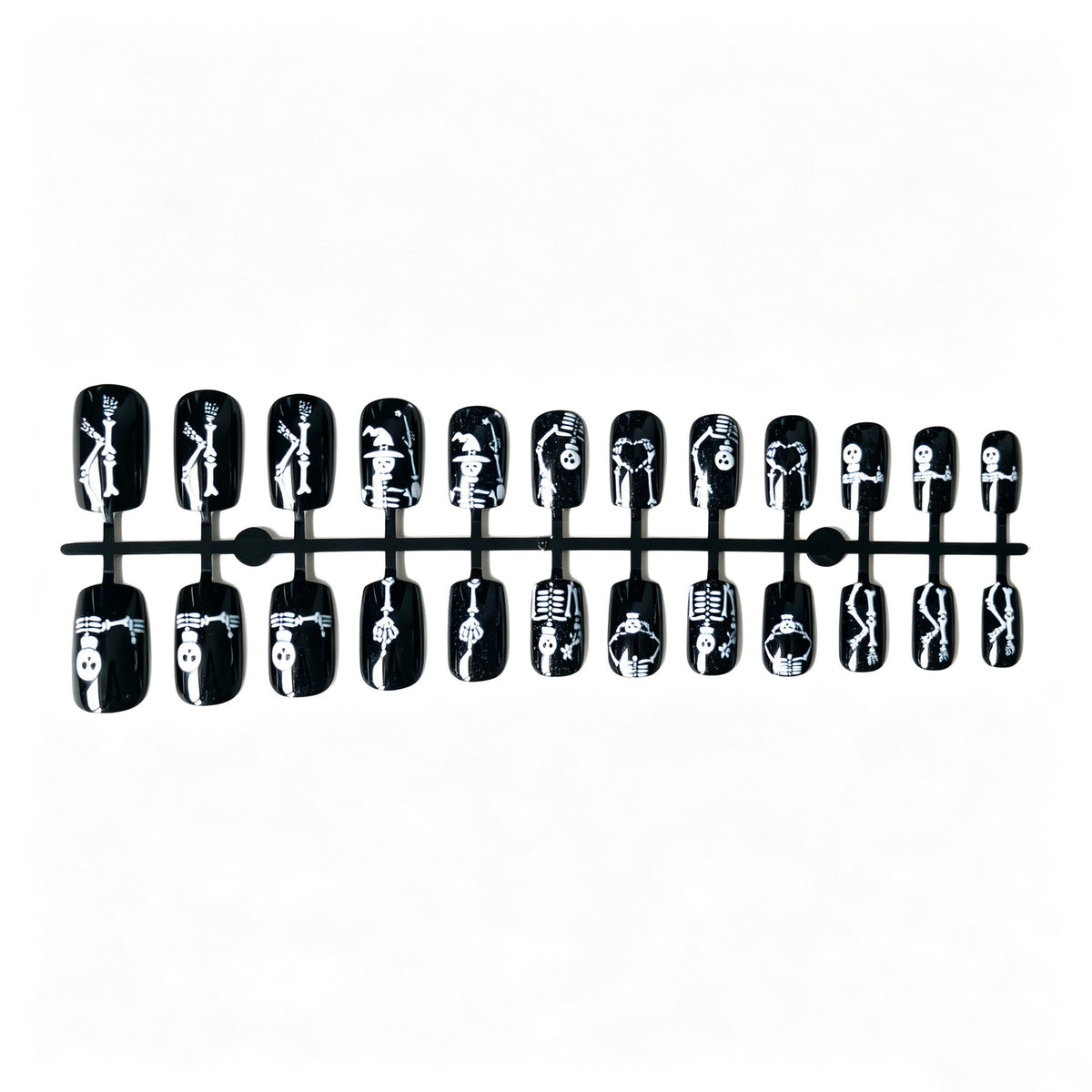 Halloween-Themen Skelett Nagel Kunst Set