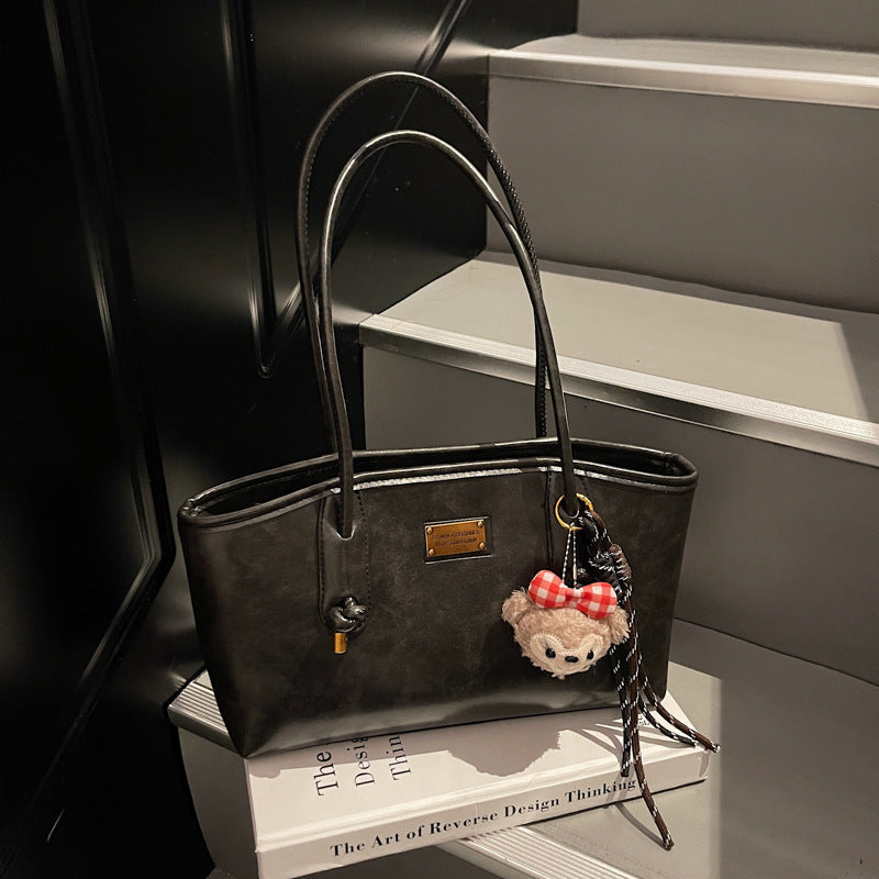 Elegante Strukturierte Leder Tote Brehn