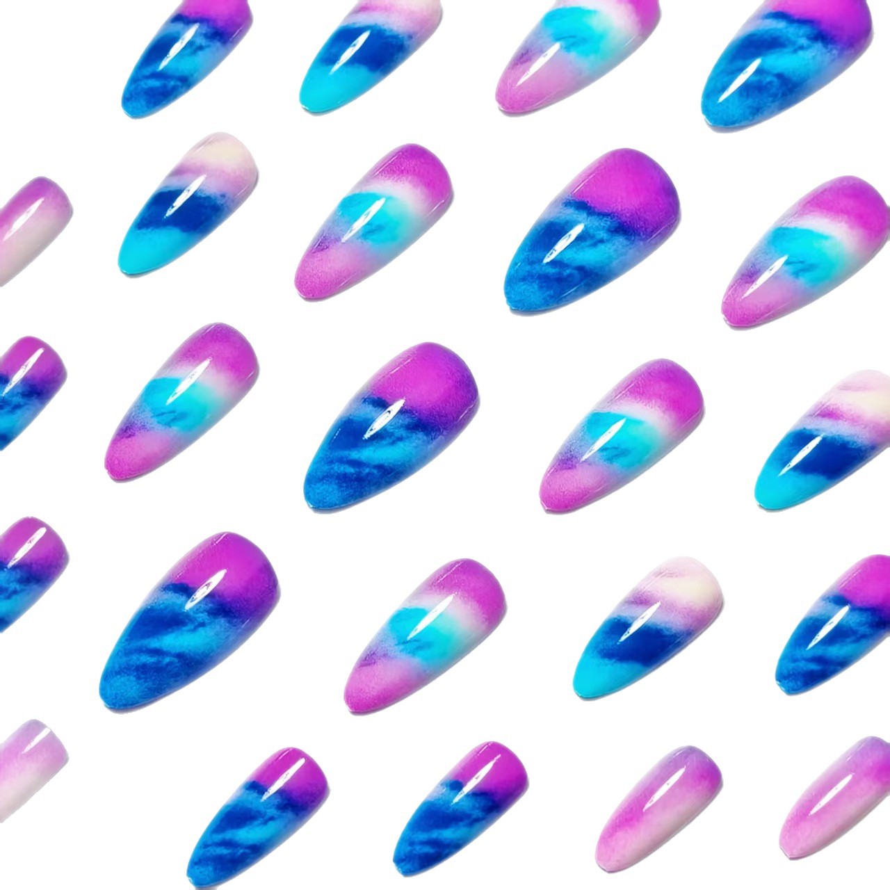 Kreative Kunstnägel Im Modernen Ombre-Design Brehn
