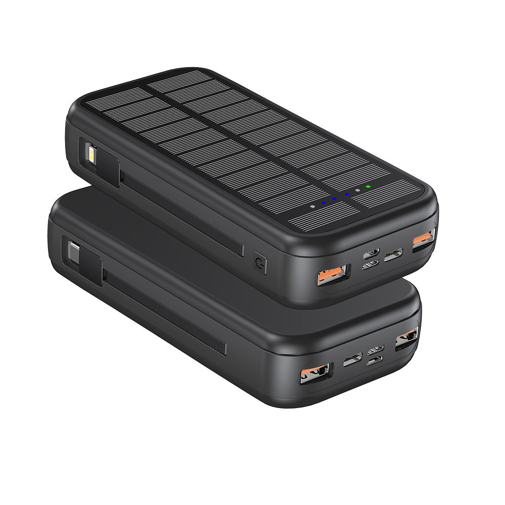 Solarbetriebene Powerbank mit Integrierter Schnellladefunktion Brehn