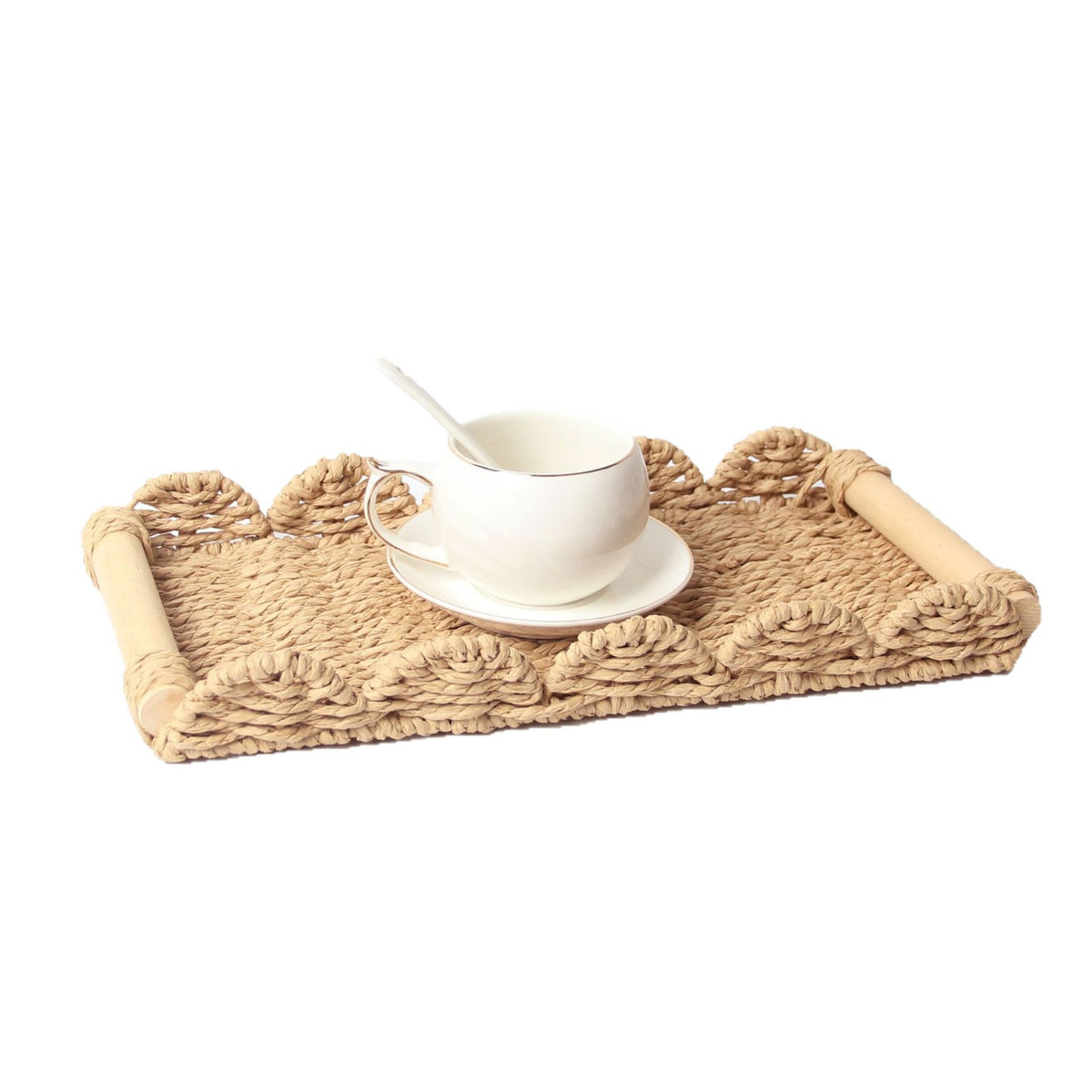 Dekoratives Woven Serviertablett
