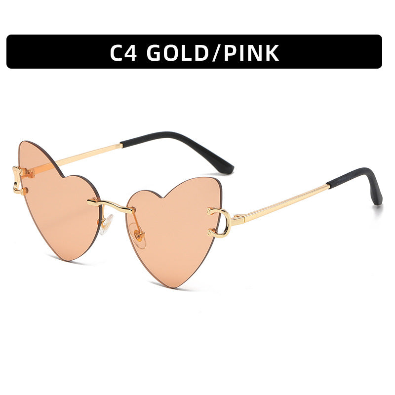 Herzförmige Mode-Sonnenbrille