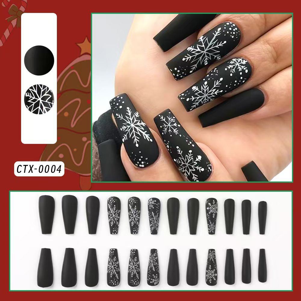 Festliches Urlaubs-Themen Press-On Nail Set Brehn