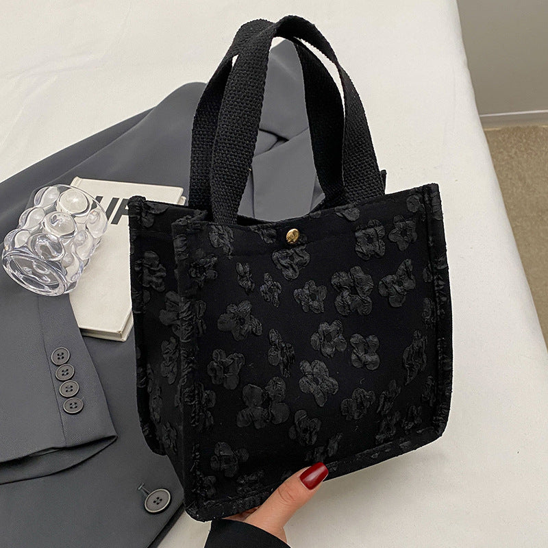 Blumenmuster Mini Tote Bag