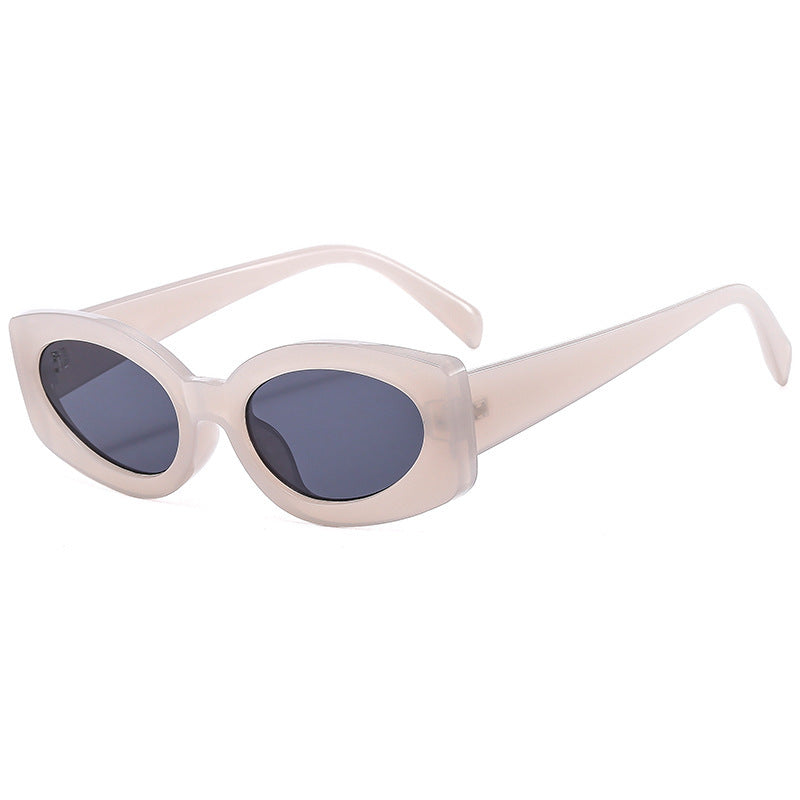Damen modische Sonnenbrille mit einzigartigem, geschwungenem Rahmen Brehn